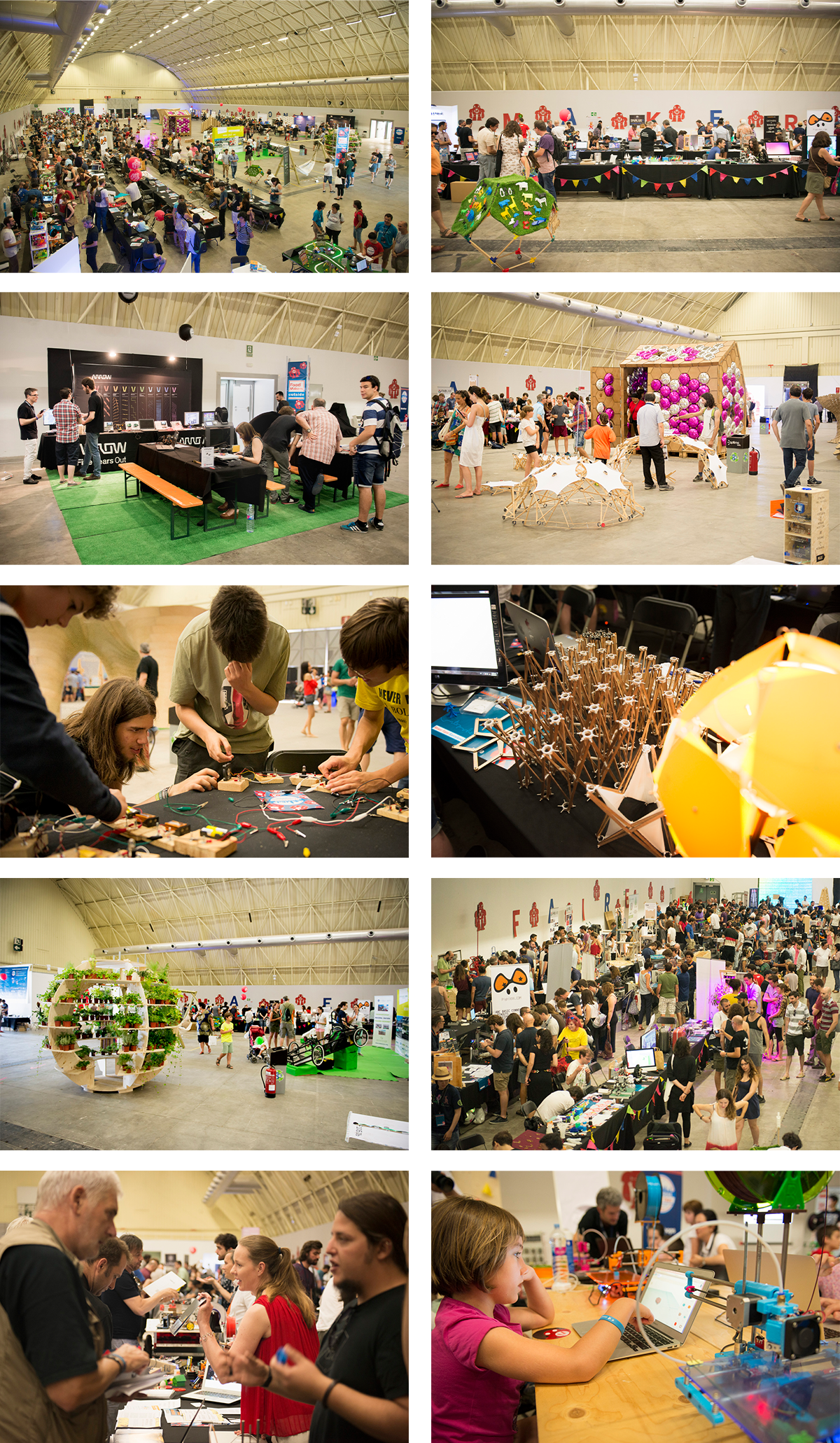 Composición de imágenes de la edición 2017 del evento mostrando diferentes vistas.