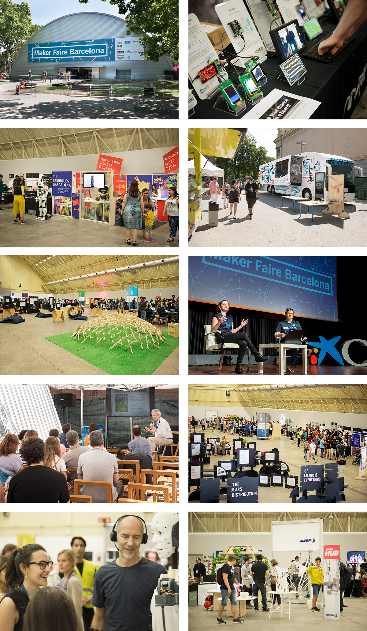 Composición de imágenes de la edición 2018 del evento mostrando diferentes vistas.