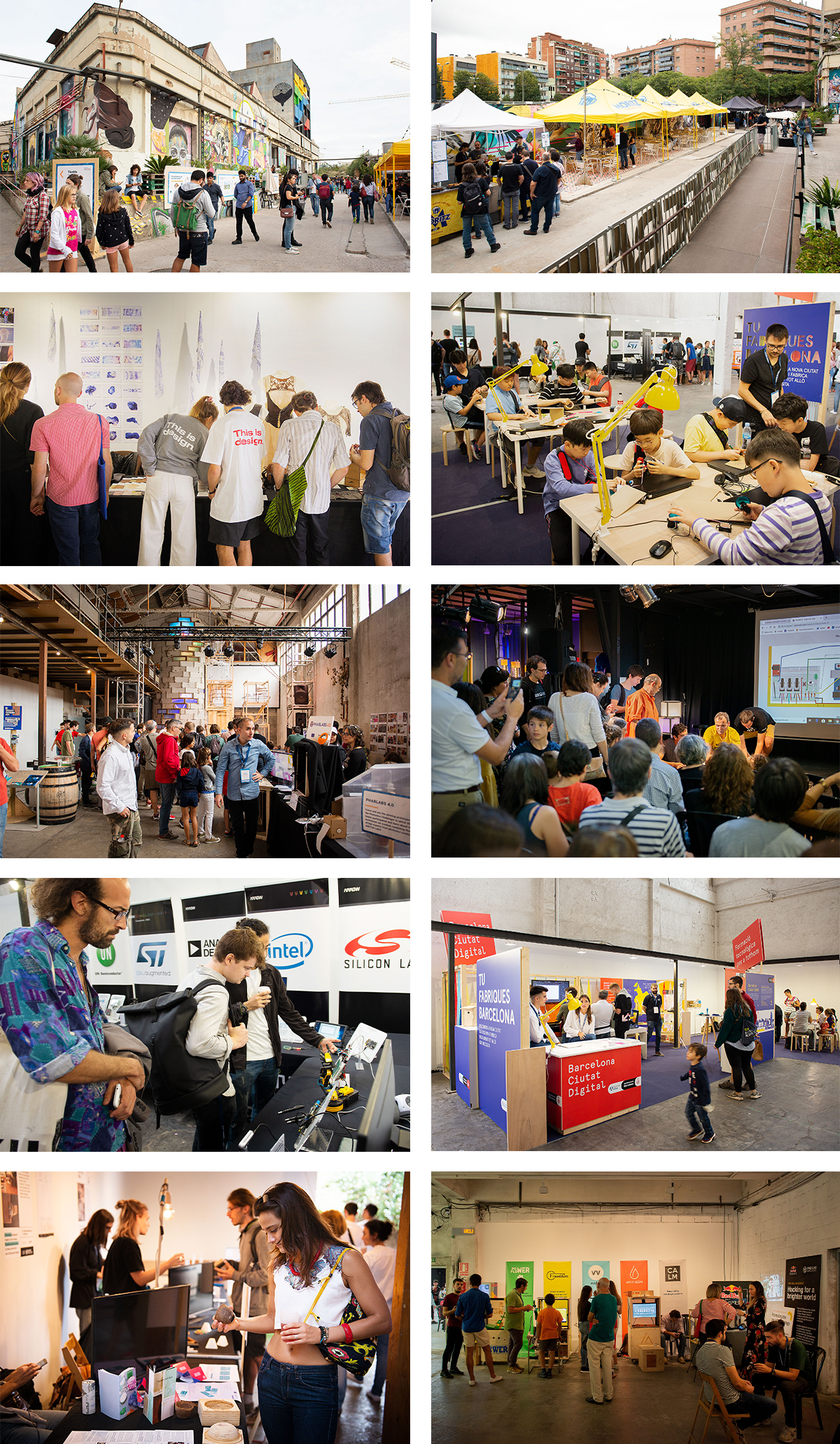 Composición de imágenes de la edición 2019 del evento mostrando diferentes vistas.